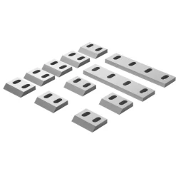 VEVOR Shredder Blades, Alloy Steel Shredder Machine Blade Kit with 9 Rotating and 2 Fixed Blades, High-Hardness SKD-11 Blade, Compatible with Model 300 Plastic Grinder, for ABS, PP, PVC & Nylon