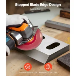 VEVOR Shredder Blades, Alloy Steel Shredder Machine Blade Kit with 9 Rotating and 2 Fixed Blades, High-Hardness SKD-11 Blade, Compatible with Model 300 Plastic Grinder, for ABS, PP, PVC & Nylon