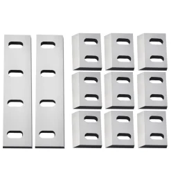 VEVOR Shredder Blades, Alloy Steel Shredder Machine Blade Kit with 9 Rotating and 2 Fixed Blades, High-Hardness SKD-11 Blade, Compatible with Model 300 Plastic Grinder, for ABS, PP, PVC & Nylon