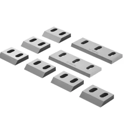 VEVOR Shredder Blades, Alloy Steel Shredder Machine Blade Kit with 6 Rotating and 2 Fixed Blades, High-Hardness SKD-11 Blade, Compatible with Model 250 Plastic Grinder, for ABS, PP, PVC & Nylon