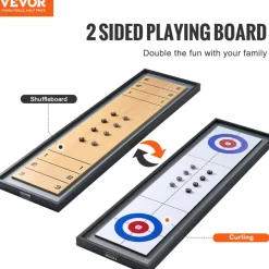 VEVOR Shuffleboard and Curling 2 in 1 Board Games, 45