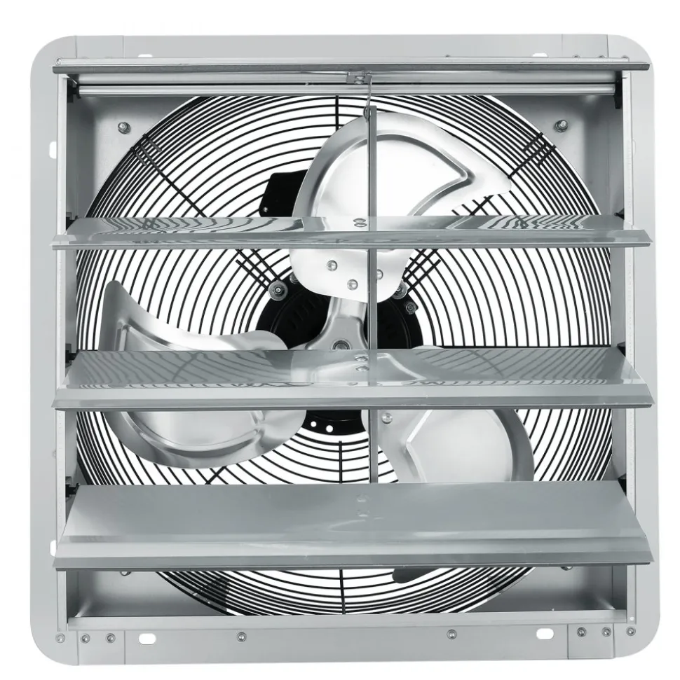 VEVOR 16'' Shutter Exhaust Fan, High-speed 2000 CFM, Aluminum Wall Mount Attic Fan with AC-motor, Ventilation and Cooling for Greenhouses, Garages, Sheds, Shops, FCC