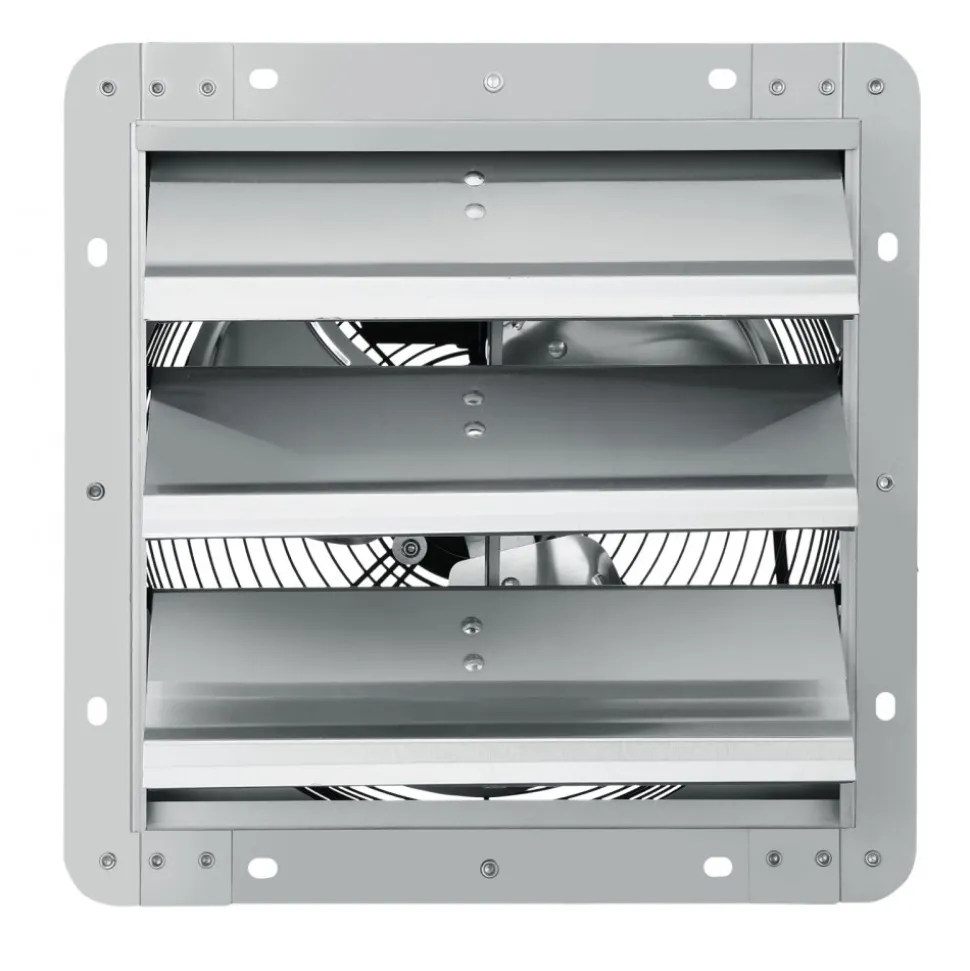 VEVOR 10'' Shutter Exhaust Fan, High-speed 820 CFM, Aluminum Wall Mount Attic Fan with AC-motor, Ventilation and Cooling for Greenhouses, Garages, Sheds, Shops, FCC