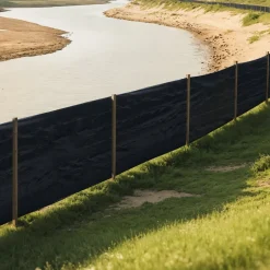 VEVOR Silt Fence Fabric Roll, 3 x 500 ft Erosion Control Fencing, Industrial Grade Tough Polypropylene Fabrics for Sediment Retention, Temporary Fabric for Construction Job Sites
