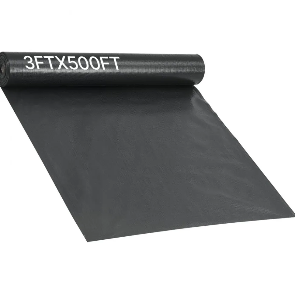 VEVOR Silt Fence Fabric Roll, 3 x 500 ft Erosion Control Fencing, Industrial Grade Tough Polypropylene Fabrics for Sediment Retention, Temporary Fabric for Construction Job Sites