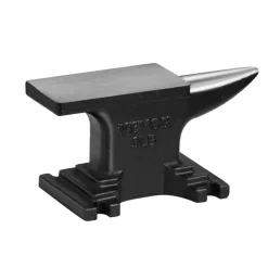 VEVOR Single Horn Anvil, High Hardness Rugged Round Horn Anvil Blacksmith,8.8Lbs Cast Steel Anvil,Compact Design and Stable Base, Forge Tools and Equipment, Metalsmith Tool for Bending and Shaping