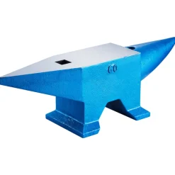 VEVOR Single Horn Anvil 132Lbs Cast Steel Anvil Blacksmith for Sale Forge Steel Tools with Round and Square Hole and Equipment Anvil Rugged Blacksmith Jewelers Durable and Robust Metal Working Tool