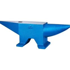VEVOR Single Horn Anvil 132Lbs Cast Steel Anvil Blacksmith for Sale Forge Steel Tools with Round and Square Hole and Equipment Anvil Rugged Blacksmith Jewelers Durable and Robust Metal Working Tool