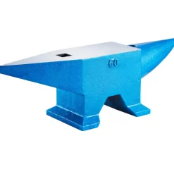 VEVOR Single Horn Anvil 132Lbs Cast Steel Anvil Blacksmith for Sale Forge Steel Tools with Round and Square Hole and Equipment Anvil Rugged Blacksmith Jewelers Durable and Robust Metal Working Tool