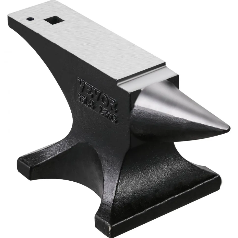 VEVOR Single Horn Anvil 55Lbs, Cast Iron Anvil Blacksmith Withstands Heavy Blows,Anvil Rugged Round Horn Anvil Blacksmith Jewelers Metalsmith Tool, for Sale Forge Tools and Equipment