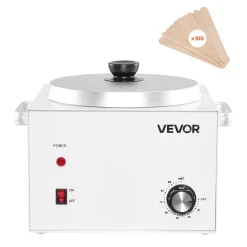 VEVOR Single Pot Wax Warmer, 3000ML 300W Professional Wax Warmer for Hair Removal, 32 ℉ - 212℉ Adjustable Electric Waxing Heater with 100PCS Waxing Sticks for Home Use, Beauty Salon, Spa