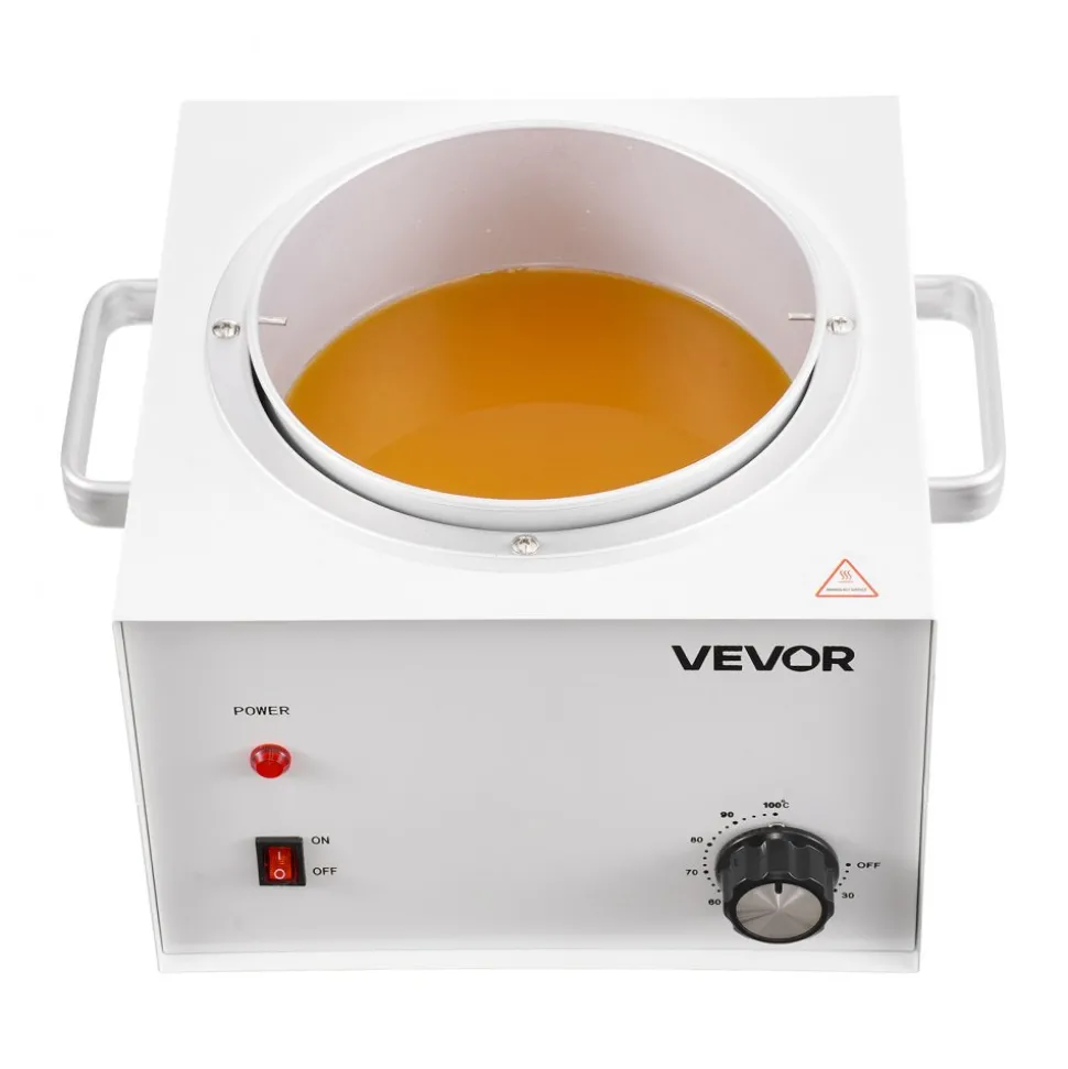 VEVOR Single Pot Wax Warmer, 3000ML 300W Professional Wax Warmer for Hair Removal, 32 ℉ - 212℉ Adjustable Electric Waxing Heater with 100PCS Waxing Sticks for Home Use, Beauty Salon, Spa