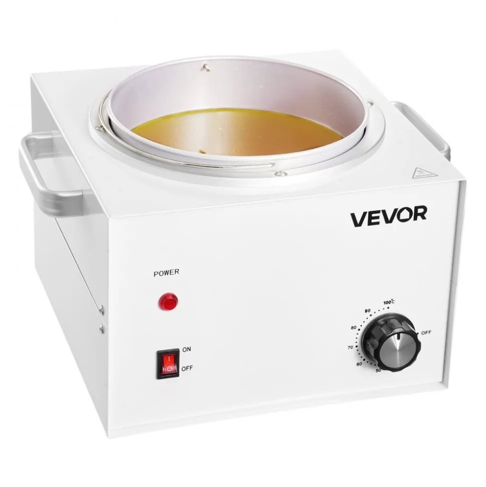 VEVOR Single Pot Wax Warmer, 3000ML 300W Professional Wax Warmer for Hair Removal, 32 ℉ - 212℉ Adjustable Electric Waxing Heater with 100PCS Waxing Sticks for Home Use, Beauty Salon, Spa