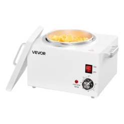 VEVOR Single Wax Warmer, 3000ML 300W Professional Wax Warmer for Hair Removal, 32 ℉ to 248 ℉ Adjustable Electric Waxing Heater Pot with 100PCS Sticks & 50PCS Papers for Home Use, Beauty Salon, Spa