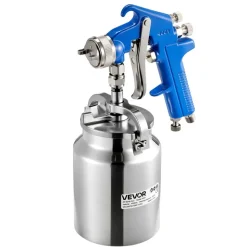 VEVOR Siphon Feed Spray Gun, High Atomization Air Paint Spray Gun, 1000cc Automotive Paint Sprayer with 1.8 mm Nozzle, Adjustable Flow Rate & Air Volume for Car, Furniture, Wall, House Painting