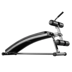 VEVOR Sit Up Bench, Curved Decline Ab Bench with Reverse Crunch Handle, with 6 Adjustable Height Setting, Heavy Duty Steel, 600 Lbs Capacity for Home Gym Workouts, Strength Training, Full Body Muscles