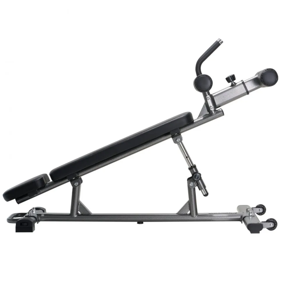 VEVOR Sit Up Bench, Decline Ab Bench with Reverse Crunch Handle, with 4 Adjustable Height Settings, Heavy Duty Steel, 1000 Lbs Capacity, for Home Gym Workouts, Strength Training, Full Body Muscles