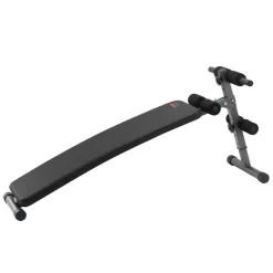 VEVOR Sit Up Bench, Folding Curved Decline Ab Bench, with 5 Adjustable Height Settings, Heavy-Duty Steel, Non-Slip Design, 500 Lbs Capacity for Home Gym Workouts, Strength Training, Full Body Muscles