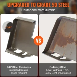 VEVOR Skid Steer Attachment Plate, 3/8
