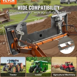 VEVOR Skid Steer Attachment Plate, 3/8