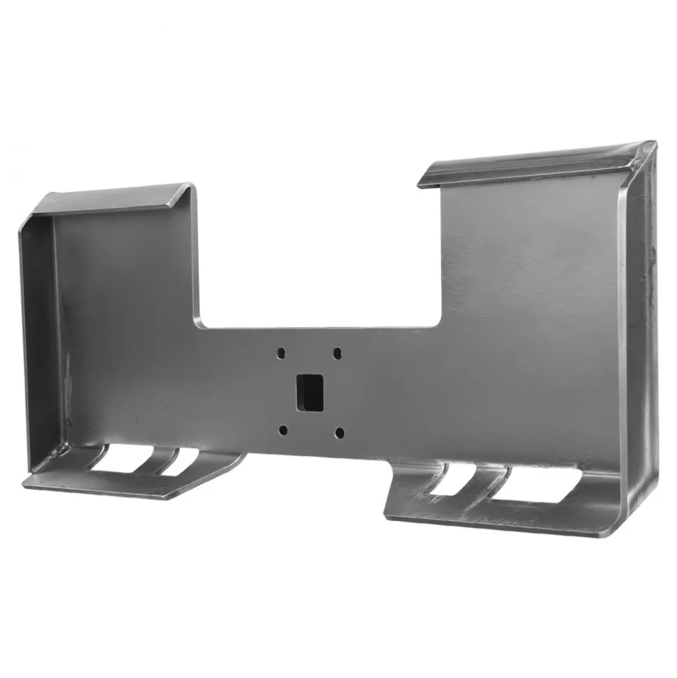 VEVOR Skid Steer Attachment Plate, 3/8" Skid Steer Mount Plate with 2.28" Hitch Receiver, 7000lbs Quick Attachment Loader Plates, Compatible with Deere, Kubota, Bobcat, Mahindra Skids Steers, Tractor