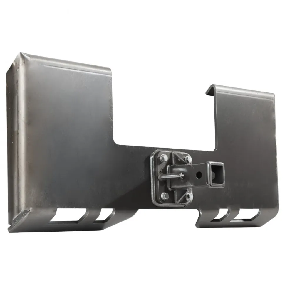 VEVOR Skid Steer Attachment Plate, 3/8" Skid Steer Mount Plate with 2.28" Hitch Receiver, 7000lbs Quick Attachment Loader Plates, Compatible with Deere, Kubota, Bobcat, Mahindra Skids Steers, Tractor