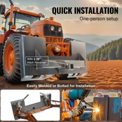 VEVOR Skid Steer Attachment Plate, 1/4