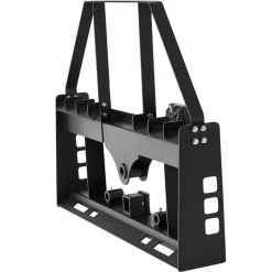 VEVOR Skid Steer Pallet Fork Frame, 4000 lbs Rated Capacity, 45-inch Pallet Fork Frame Attachments with 2-inch Hitch Receiver & Spear Sleeves, Fit for Quick Attach Tractor Loaders, Frame Only