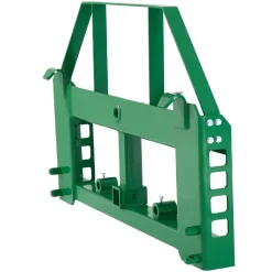 VEVOR Skid Steer Pallet Frame, 4000 lbs Rated Load Capacity, 45-inch Pallet Fork Frame Attachments with 2-inch Hitch Receiver & Spear Sleeves, Fit for John Deere Loaders Quick Attach Mount, Frame Only