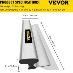 VEVOR Skimming Blade,32 inch Smoothing Knife, European Stainless Steel Construction Knife, Aluminum Blade Profile Smoothing Knockdown Spatula for Gyprock/Drywall/Wall-Board