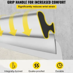 VEVOR Skimming Blade,32 inch Smoothing Knife, European Stainless Steel Construction Knife, Aluminum Blade Profile Smoothing Knockdown Spatula for Gyprock/Drywall/Wall-Board