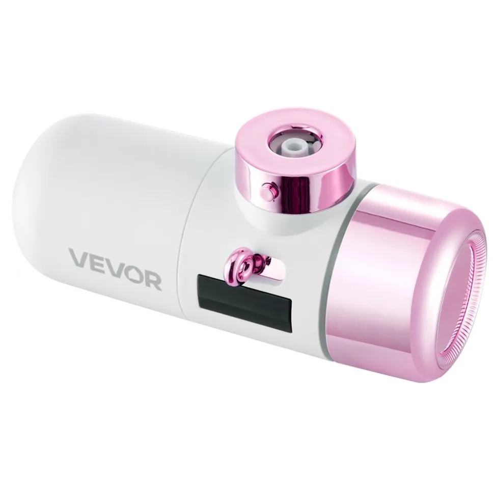 VEVOR Skincare Water Filter, Faucet Mount Water Filters with Micro-nano Bubble for Skin, Sink Tap Purifier, Removes Chlorine with 1 Filter, for Kitchen and Bathroom Faucets, Pink + Gold