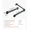 VEVOR Ski & Snowboard Roof Rack, Carry up to 6 Pairs of Skis or 4 Snowboards, 2 PCS Aluminum Universal Car Roof Rack with Lock & Rubber Padding, Carrier for Fishing Rod, Fit Most Slotted Crossbars