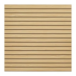 VEVOR Slat Wall Paneling, 4 x 4ft, MDF Garage Slatwall with Modular Design, Natural Slat Wall Easy-to-Install Adjustable Slatwall Panel with Coupling Structure & DIY Cutting, Fit for Storage & Display