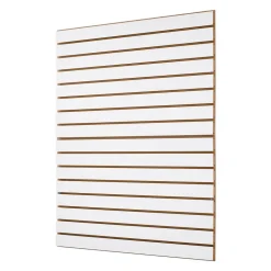 VEVOR Slat Wall Paneling, 4 x 4 ft, MDF Garage Slatwall with Modular Design, White Slat Wall Easy-to-Install Adjustable Slatwall Panel with Coupling Structure & DIY Cutting, Fits for Storage & Display