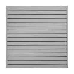 VEVOR Slat Wall Paneling, 4 x 4 ft, PVC Garage Slatwall with Modular Design, Grey Slat Wall Easy-to-Install Adjustable Slatwall Panel with Coupling Structure & DIY Cutting, Fits for Storage & Display