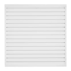 VEVOR Slat Wall Paneling, 4 x 4 ft, PVC Garage Slatwall with Modular Design, White Slat Wall Easy-to-Install Adjustable Slatwall Panel with Coupling Structure & DIY Cutting, Fits for Storage & Display