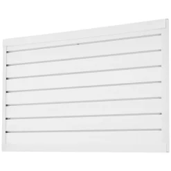 VEVOR Slat Wall Paneling, 2 x 4 ft, PVC Garage Slatwall with Modular Design, White Slat Wall Easy-to-Install Adjustable Slatwall Panel with Coupling Structure & DIY Cutting, Fits for Storage & Display