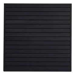 VEVOR Slat Wall Paneling, 4 x 4 ft, PVC Garage Slatwall with Modular Design, Black Slat Wall Easy-to-Install Adjustable Slatwall Panel with Coupling Structure & DIY Cutting, Fits for Storage & Display