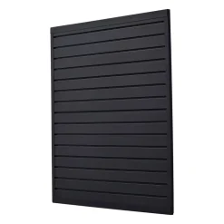 VEVOR Slat Wall Paneling, 4 x 4 ft, PVC Garage Slatwall with Modular Design, Black Slat Wall Easy-to-Install Adjustable Slatwall Panel with Coupling Structure & DIY Cutting, Fits for Storage & Display
