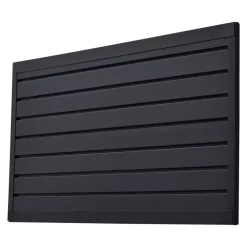 VEVOR Slat Wall Paneling, 2 x 4 ft, PVC Garage Slatwall with Modular Design, Black Slat Wall Easy-to-Install Adjustable Slatwall Panel with Coupling Structure & DIY Cutting, Fits for Storage & Display