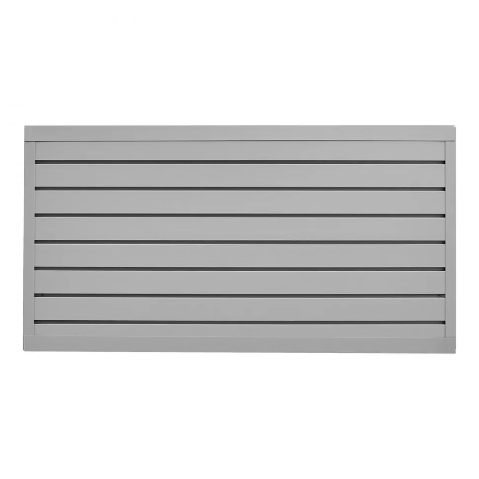 VEVOR Slat Wall Paneling, 2 x 4 ft, PVC Garage Slatwall with Modular Design, Grey Slat Wall Easy-to-Install Adjustable Slatwall Panel with Coupling Structure & DIY Cutting, Fits for Storage & Display
