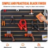VEVOR Slatwall Panels, 4 ft x 2 ft Black Garage Wall Panels 24"H x 48"L (Set of 2 Panels), Heavy Duty Garage Wall Organizer Panels Display for Retail Store, Garage Wall, and Craft Storage Organization