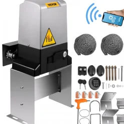 VEVOR Sliding Gate Opener 3300 LBS Automatic Sliding Gate, Gate Opener Motor with 2 Remote Controls, 230 ft Remote Distance Driveway Rolling Gate, Automatic Sliding Gate Opener for Sliding Gate