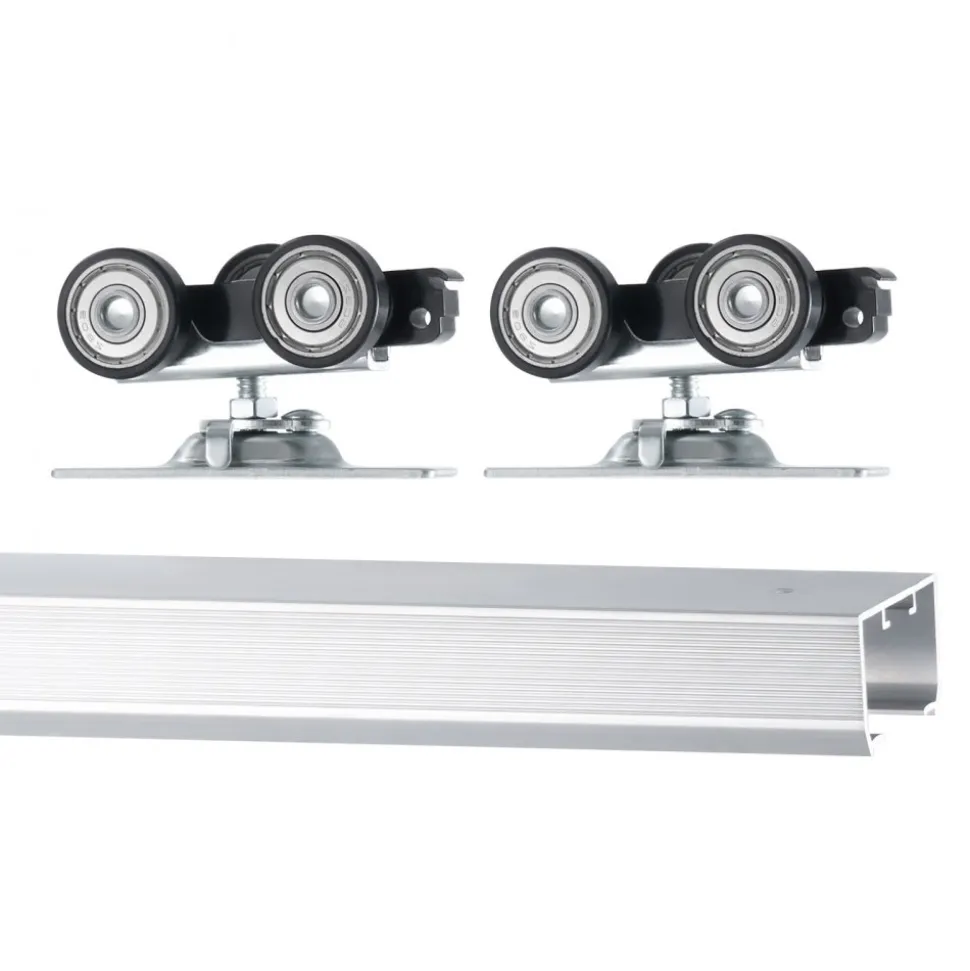 VEVOR Sliding Pocket Door Hardware Track Kit, 4.73 ft Heavy Duty Pocket Door Hardware Kit, Commercial Grade Pocket Door Hardware and Track Set for 24"-30" Wide Single Door, Smoothly and Easy to Install