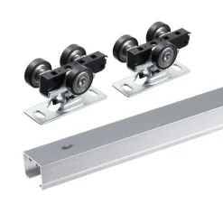 VEVOR Sliding Pocket Door Hardware Track Kit, 4.73 ft Heavy Duty Pocket Door Hardware Kit, Commercial Grade Pocket Door Hardware and Track Set for 24