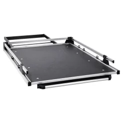 VEVOR Sliding Truck Bed Organizer, 75 x 48-Inch Heavy Duty Truck Bed Storage Drawer with 1000 lbs Capacity, Features 6 Movable Rings for Securing, 2-Postion Slide out Tray for Pickup Trucks, Black