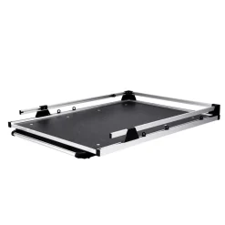 VEVOR Sliding Truck Bed Organizer, 58 x 41-Inch Heavy Duty Truck Bed Storage Drawer with 1000 lbs Capacity, Features 6 Movable Rings for Securing, 2-Postion Slide out Tray for Pickup Trucks, Black