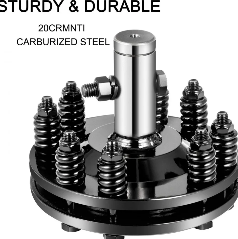 VEVOR Slip Clutch, 1 3/8" PTO Slip Clutch, Smooth Round Ends PTO Friction Clutch, Carburized Steel Tractor Slip Clutch, Adjustable Rotary Cutter Slip Clutch, Black Brush Hog Slip Clutch for PTO Shaft