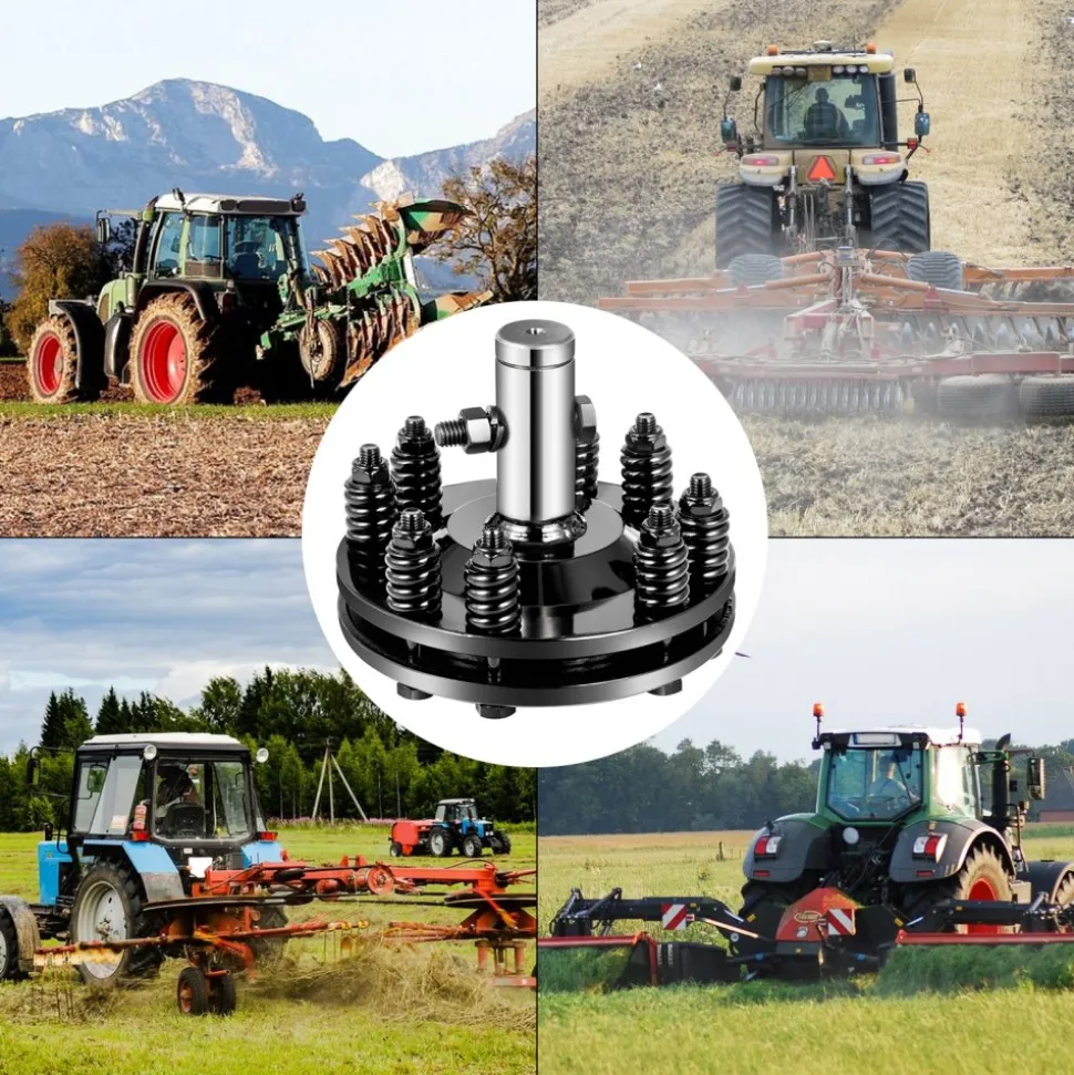 VEVOR Slip Clutch, 1 3/8" PTO Slip Clutch, Smooth Round Ends PTO Friction Clutch, Carburized Steel Tractor Slip Clutch, Adjustable Rotary Cutter Slip Clutch, Black Brush Hog Slip Clutch for PTO Shaft